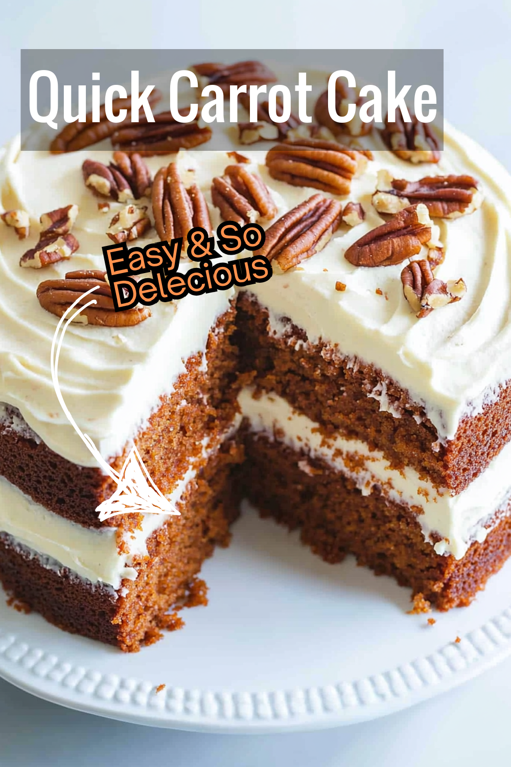 Need a quick dessert? This easy carrot cake recipe delivers moist layers and rich cream cheese frosting in no time.