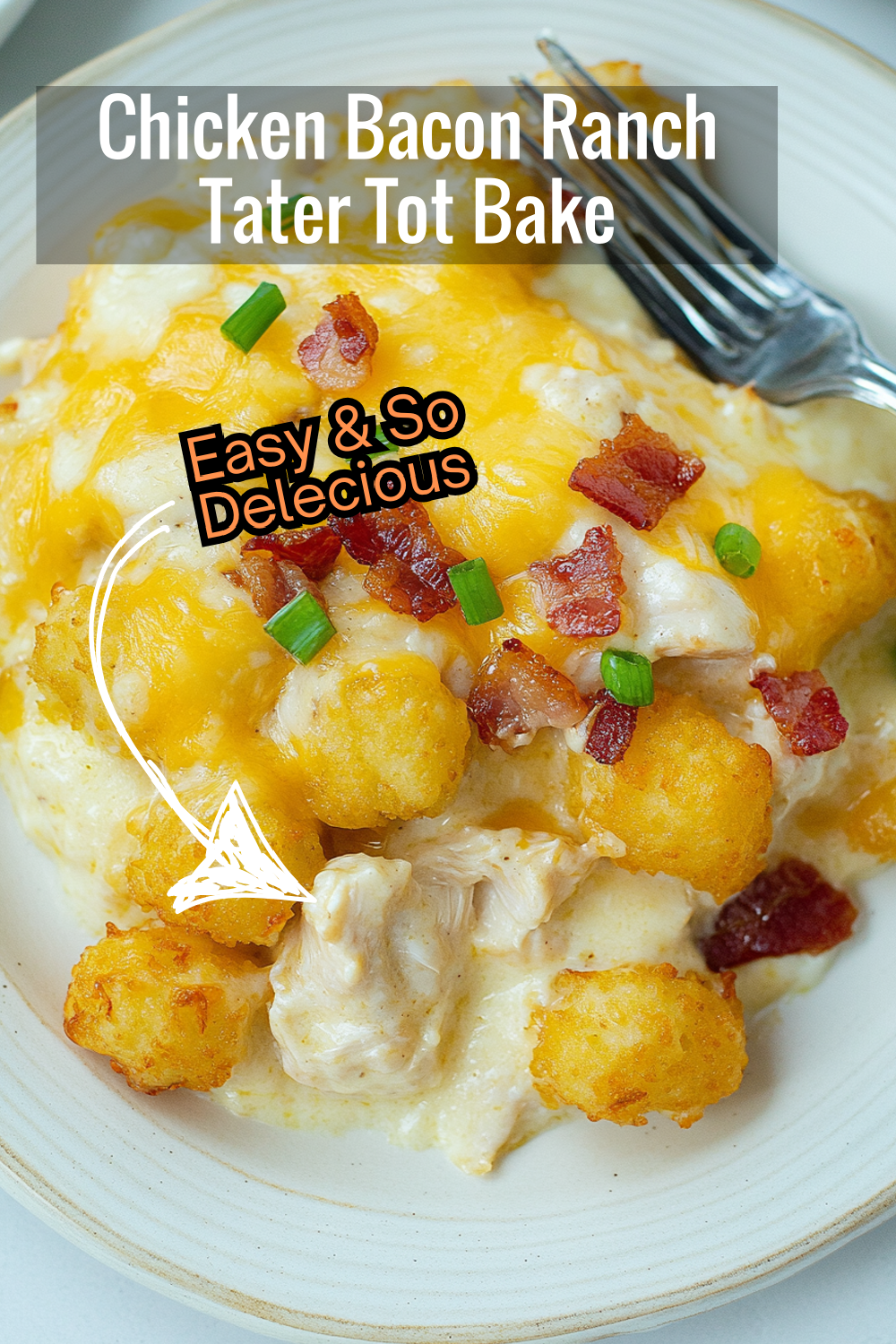 Warm up with this delicious Chicken Bacon Ranch Tater Tot Casserole! With layers of cheese, chicken, bacon, and crispy tater tots, this dish is the ultimate comfort meal for any occasion.