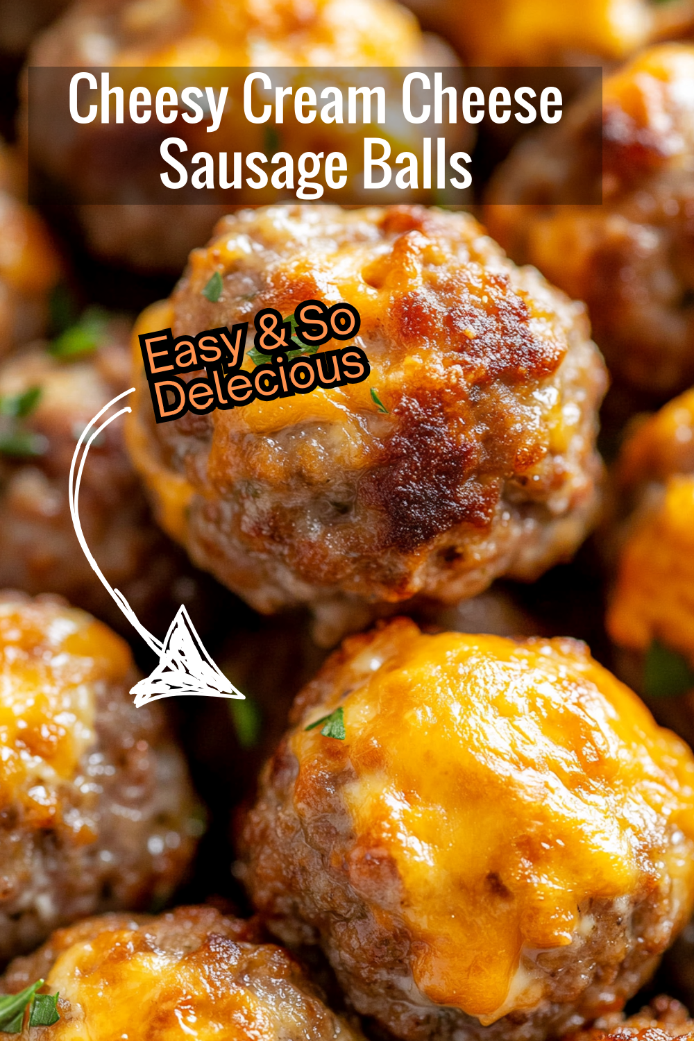 Loaded with cream cheese and melted cheddar, these sausage balls are cheesy, crispy, and simply irresistible.