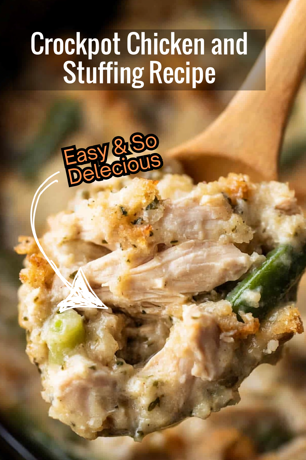 Indulge in the comfort of this Crockpot Chicken and Stuffing Recipe, where tender chicken meets a creamy sauce and crispy stuffing. A cozy, homestyle dish perfect for chilly nights!