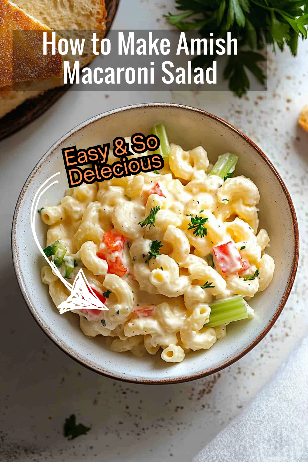 Learn how to make a delicious Sweet Amish Macaroni Salad that’s creamy, crunchy, and full of classic flavors—perfect for family gatherings!