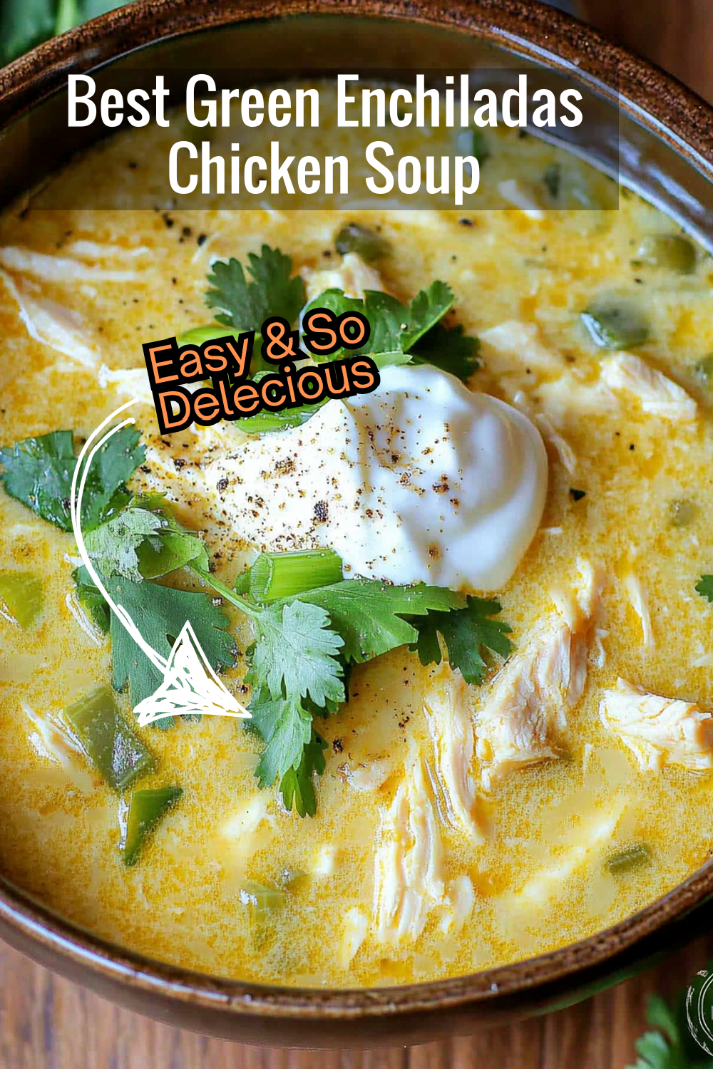 Discover the best slow cooker green enchiladas chicken soup recipe! Perfectly spiced, cheesy, and hearty with every spoonful.