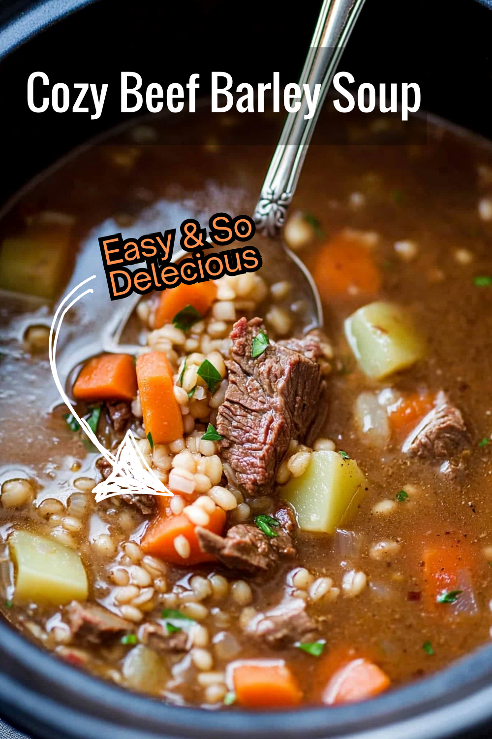 Nothing beats the comfort of this beef barley soup on a cool evening. It’s slow-cooked to perfection, so every ingredient bursts with flavor.