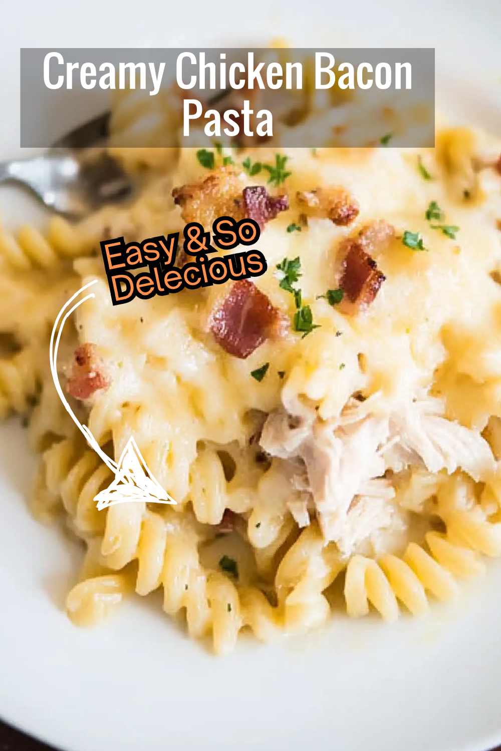 Dive into layers of creamy goodness with this Chicken Bacon Ranch Pasta bake. Topped with golden cheese and bacon, it’s a dish the whole family will love.