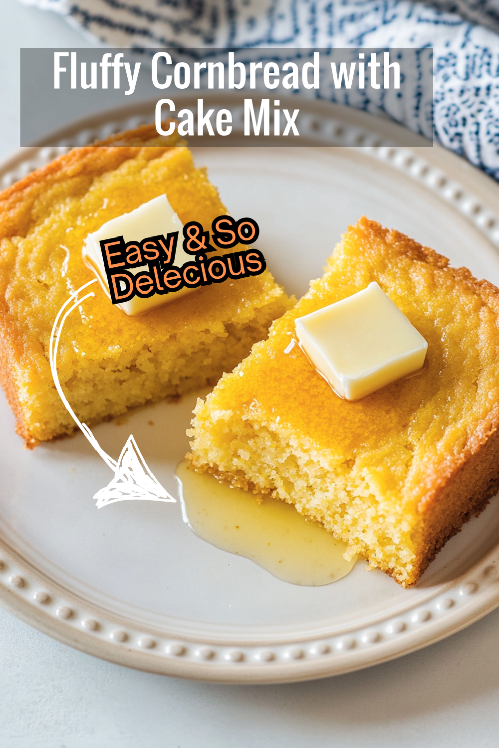 Enjoy the fluffiest cornbread ever with this cake mix recipe! It’s sweet, airy, and incredibly simple to make. Your new go-to for easy and delicious homemade cornbread!