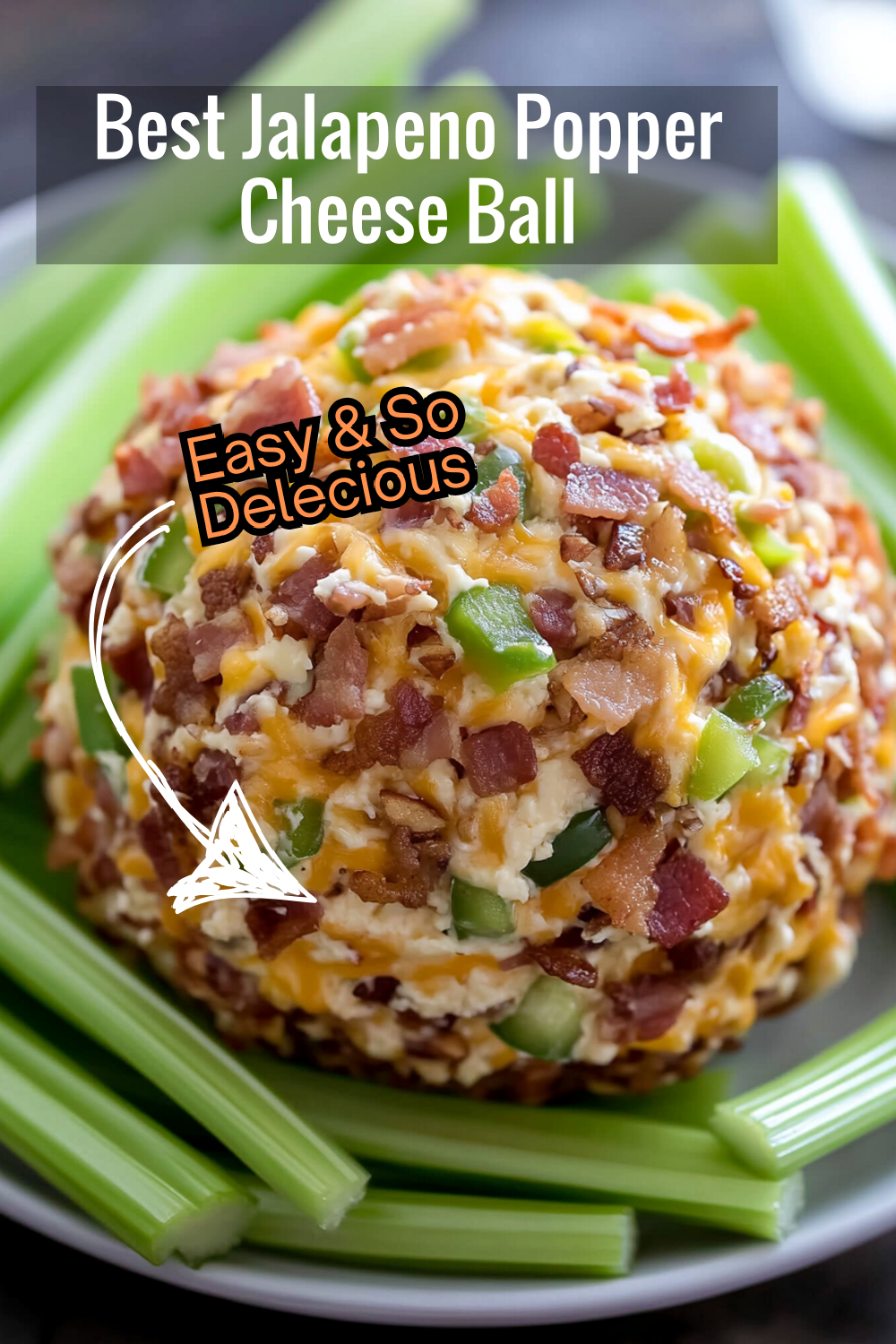 A crowd-pleaser! This Jalapeno Popper Cheese Ball recipe blends rich cheeses, bacon, and jalapeños to create a dish that’s crunchy outside and creamy inside.