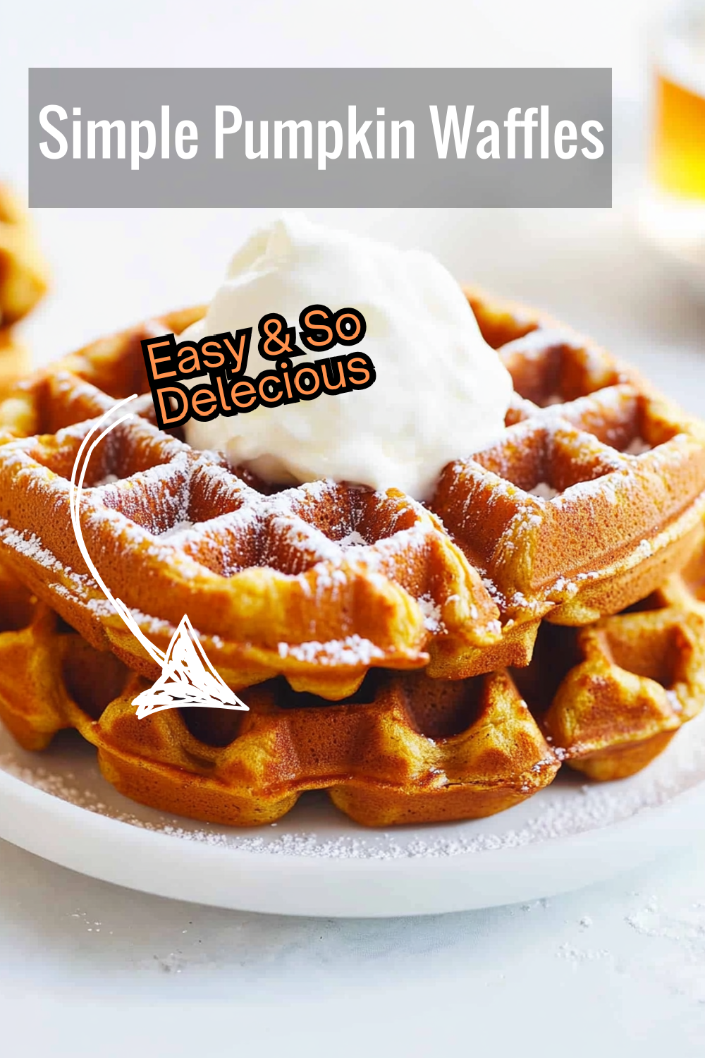 Enjoy the taste of fall with these easy pumpkin waffles! The rich, spiced flavor and crispy texture make them an irresistible choice for a hearty breakfast.