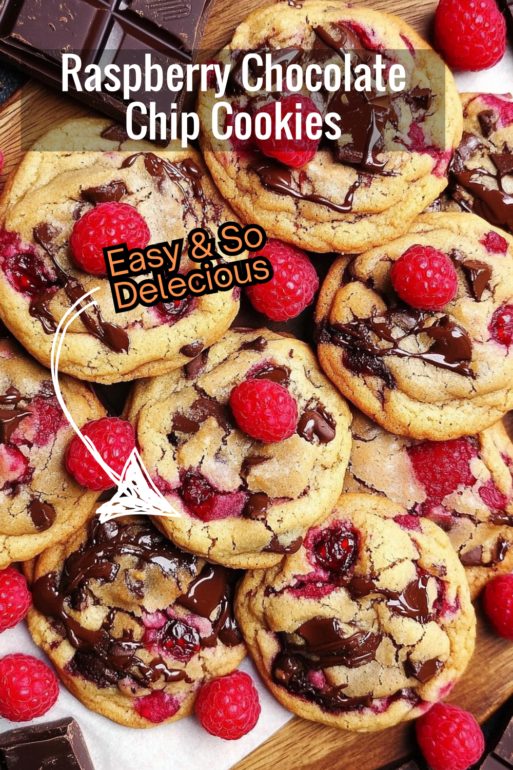 Discover the perfect blend of tart raspberries and rich chocolate in these easy raspberry chocolate chip cookies. A delicious twist on a classic!