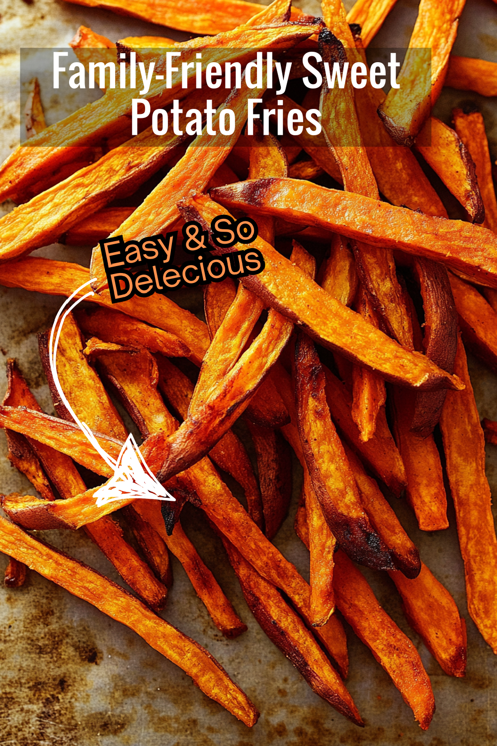 These family-friendly baked sweet potato fries are an easy side dish that everyone will enjoy. Healthy, delicious, and quick to prepare!