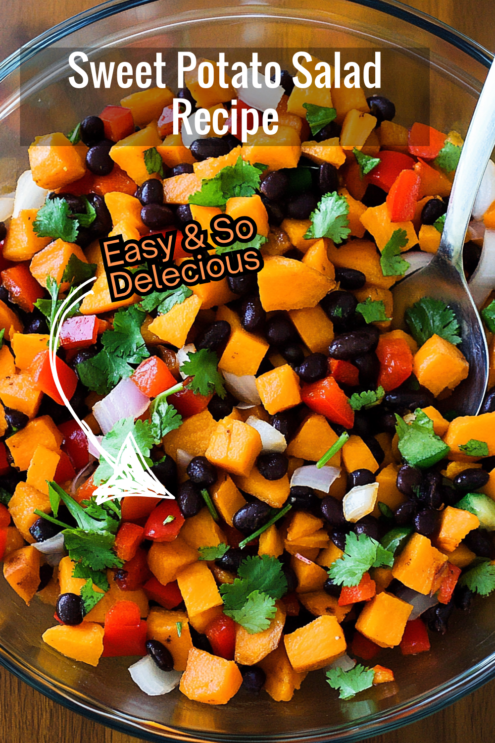 This light sweet potato salad recipe offers a balance of sweet and savory flavors with black beans, bell peppers, and a citrusy lime dressing.