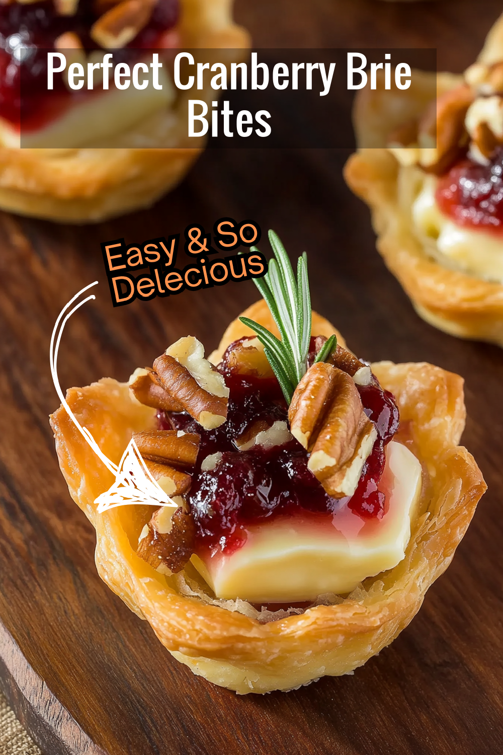 Make the perfect cranberry Brie bites for your next celebration! This recipe combines Brie, cranberry, pecans, and a hint of citrus for a sweet and savory treat.