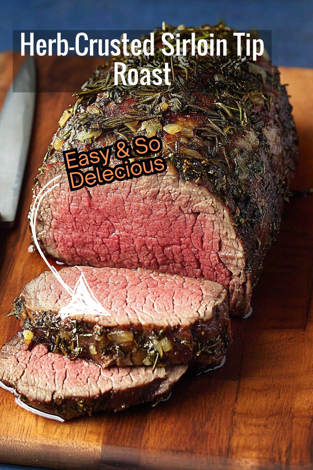 Try this herb-crusted sirloin tip roast for a delicious, flavorful meal. The juicy pink center and crispy herb crust create the perfect balance for your next family dinner.