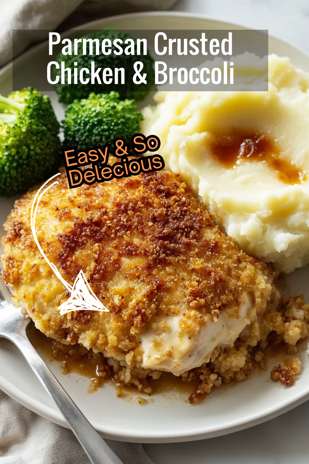 Try this copycat Longhorn parmesan-crusted chicken, complete with a side of bright green steamed broccoli for a complete meal.