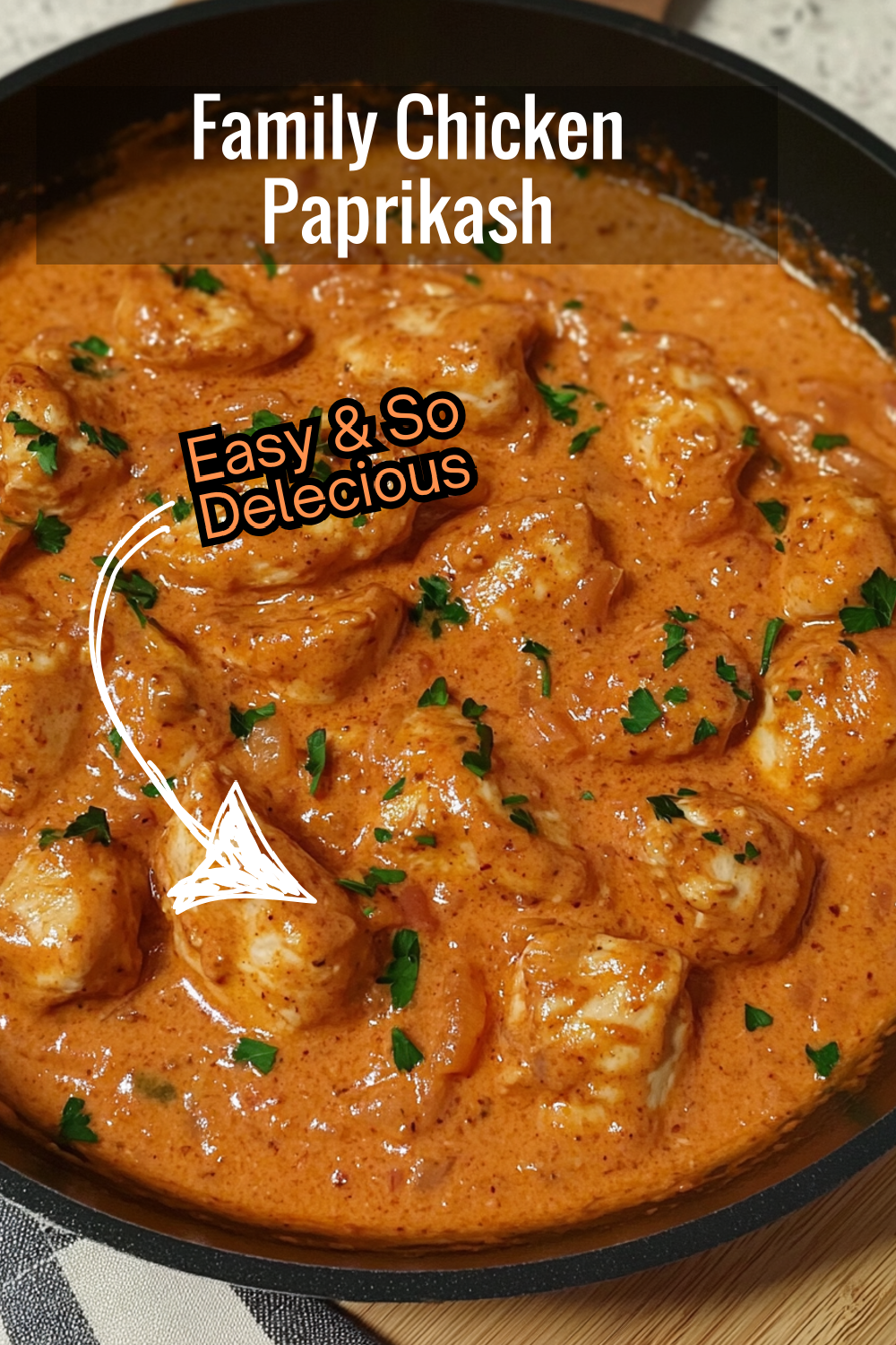 A family favorite Chicken Paprikash recipe featuring a rich paprika sauce and tender chicken. Perfect for cozy family dinners everyone will love.