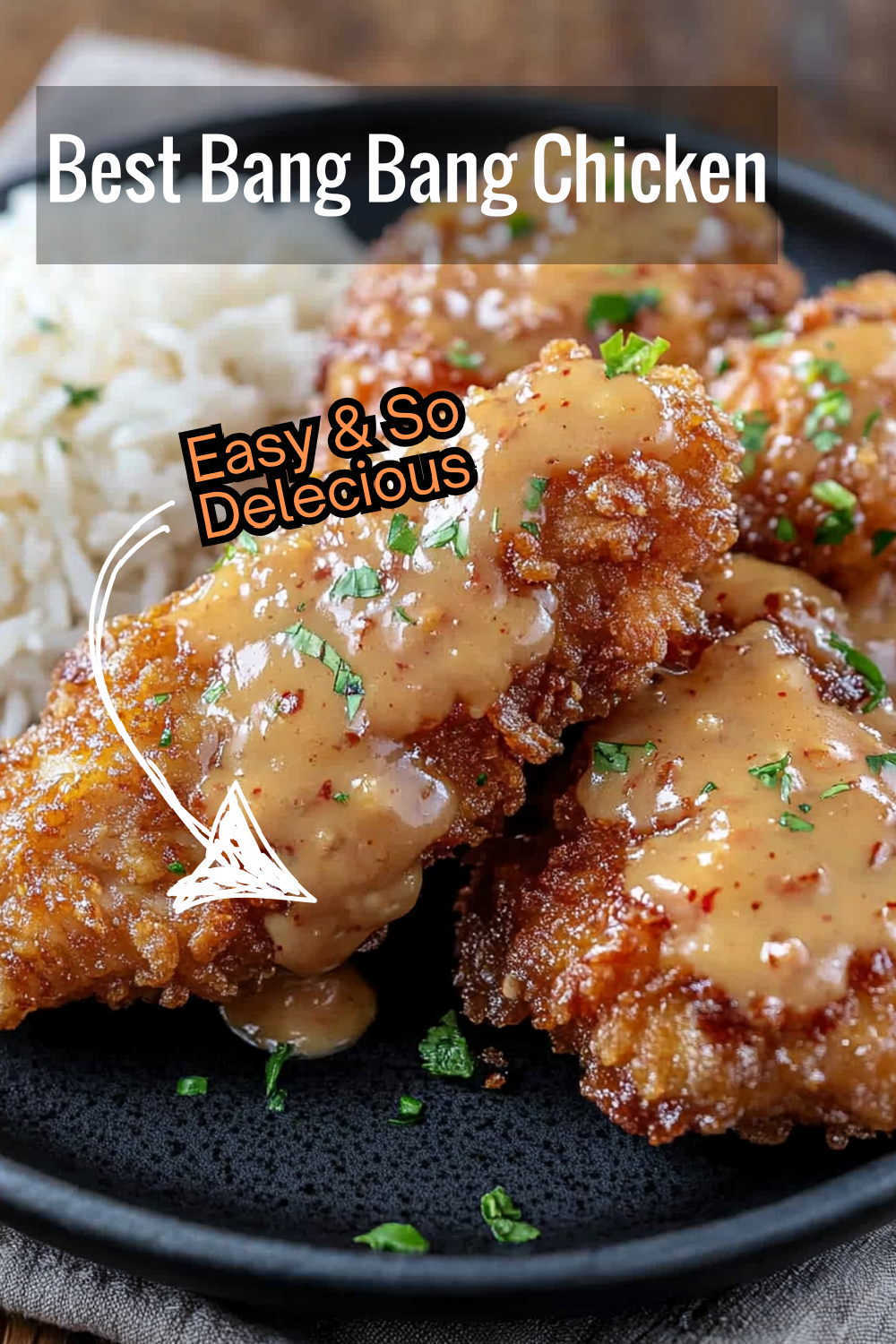 Recreate restaurant-style Bang Bang Chicken at home with this easy recipe! Enjoy crispy fried chicken doused in a tangy chili sauce that’s impossible to resist.