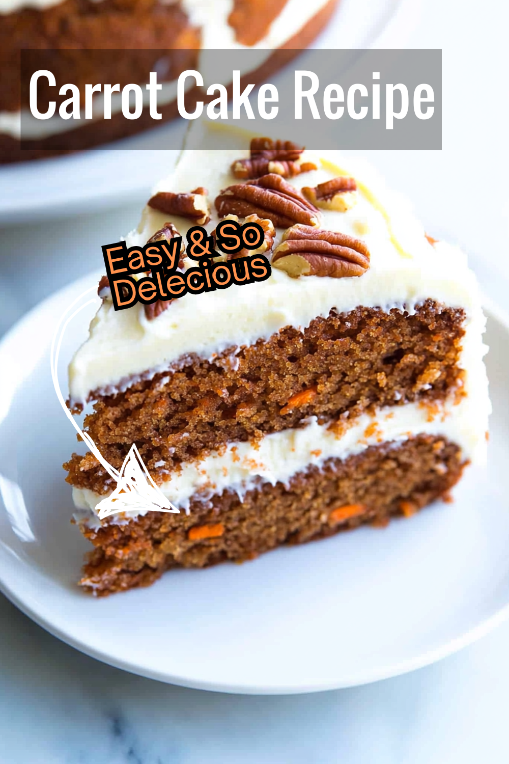 Creamy, rich, and moist! This carrot cake recipe combines warm spices with a dreamy cream cheese frosting.