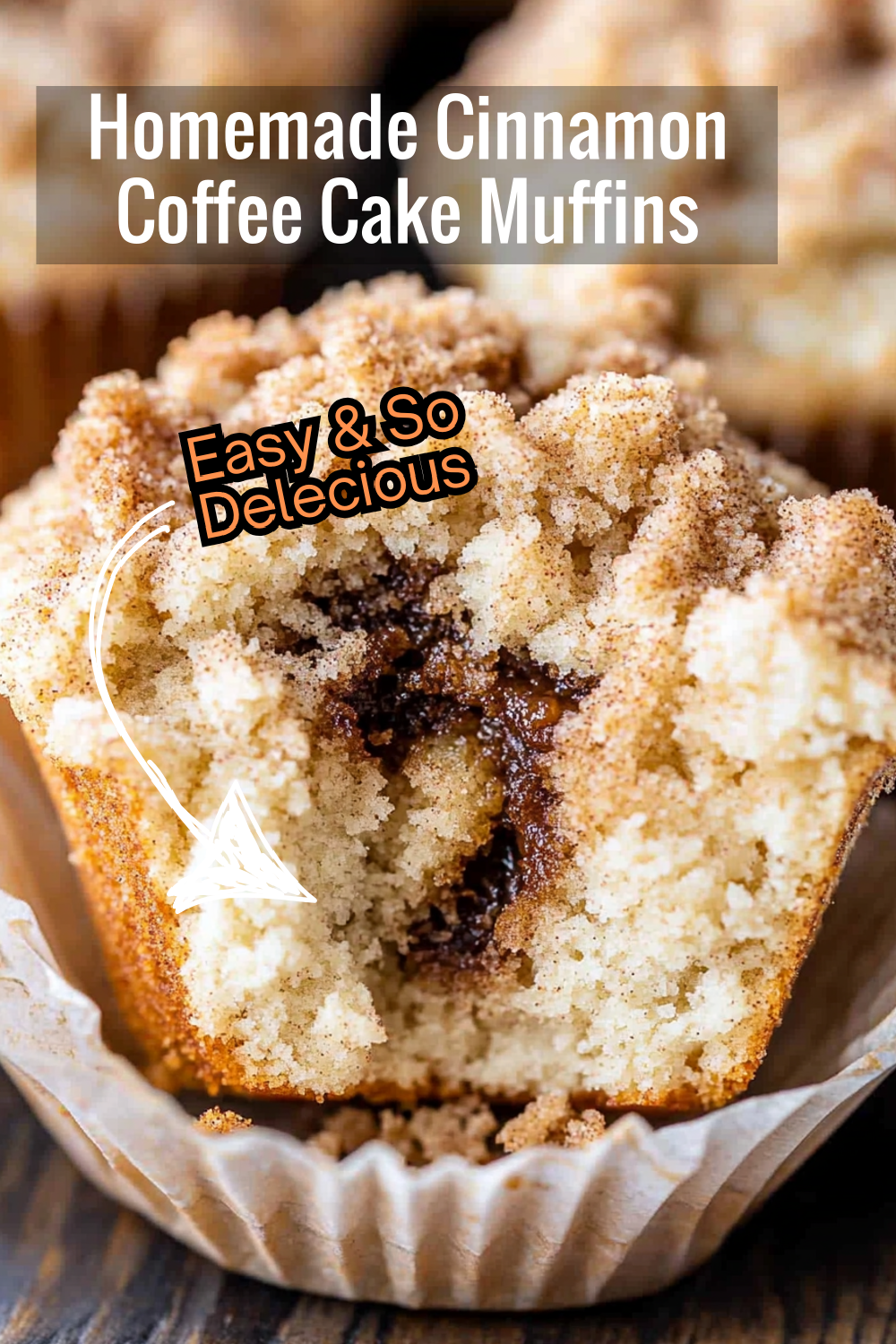 Make bakery-quality cinnamon coffee cake muffins at home! These moist, tender muffins feature a cinnamon-sugar swirl and a buttery crumb topping, drizzled with glaze for an extra touch of sweetness. Perfect for breakfast or dessert!