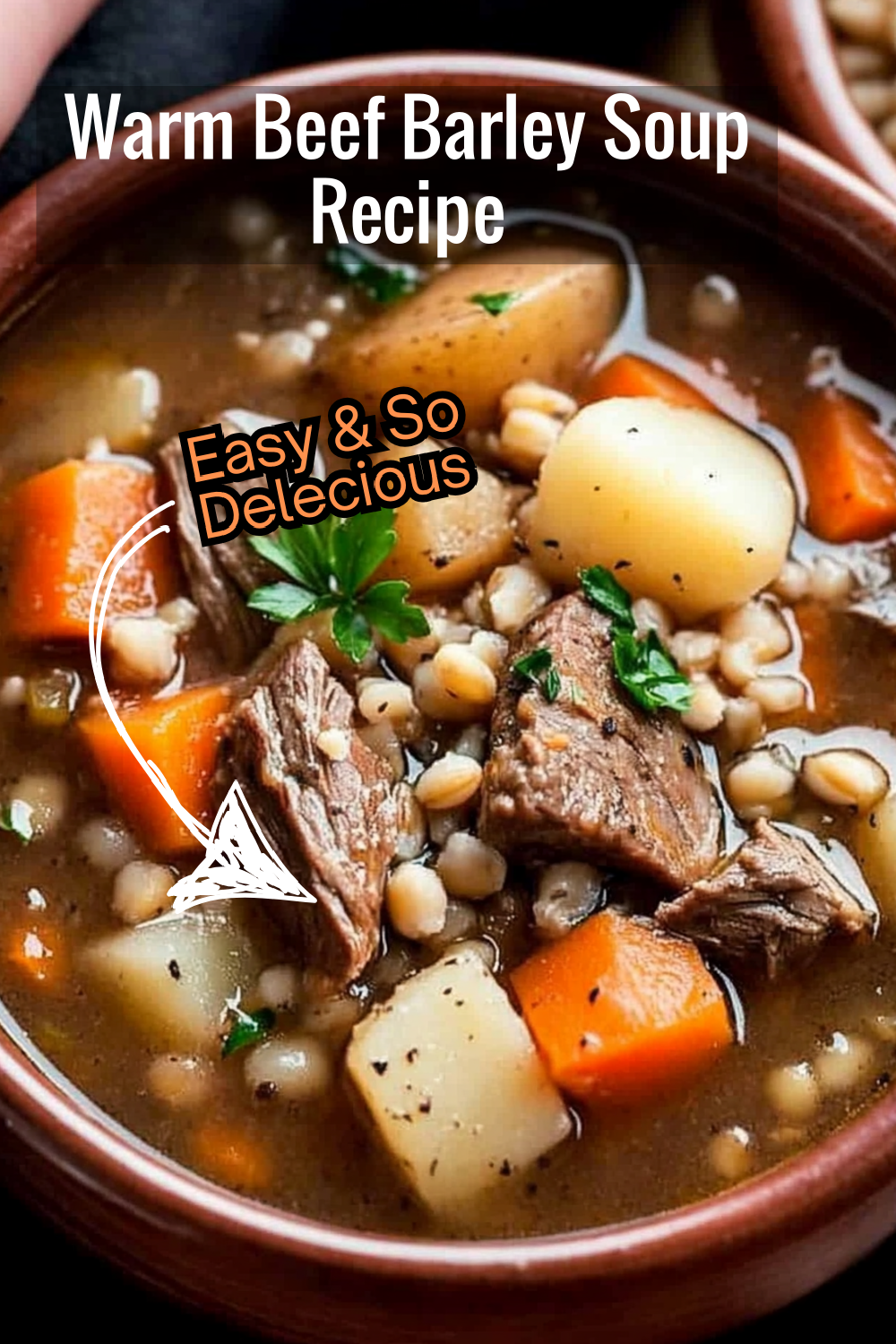 Warm up from the inside out with this wholesome beef barley soup. Every bowl is filled with hearty ingredients and a rich, savory broth.