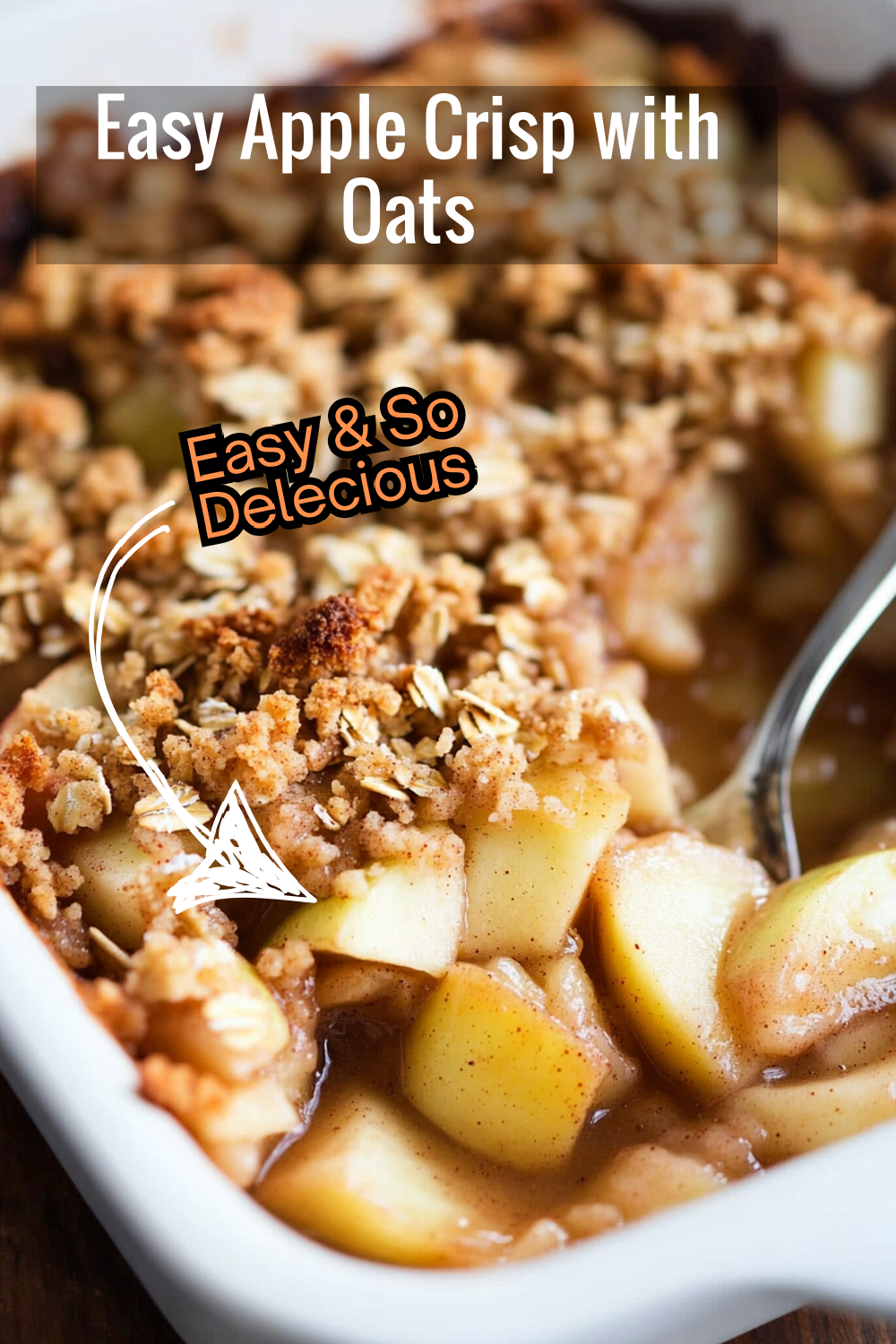 Try this easy apple crisp recipe with an oat crumble topping that adds a satisfying crunch to every bite. The perfect balance of sweet and spiced.