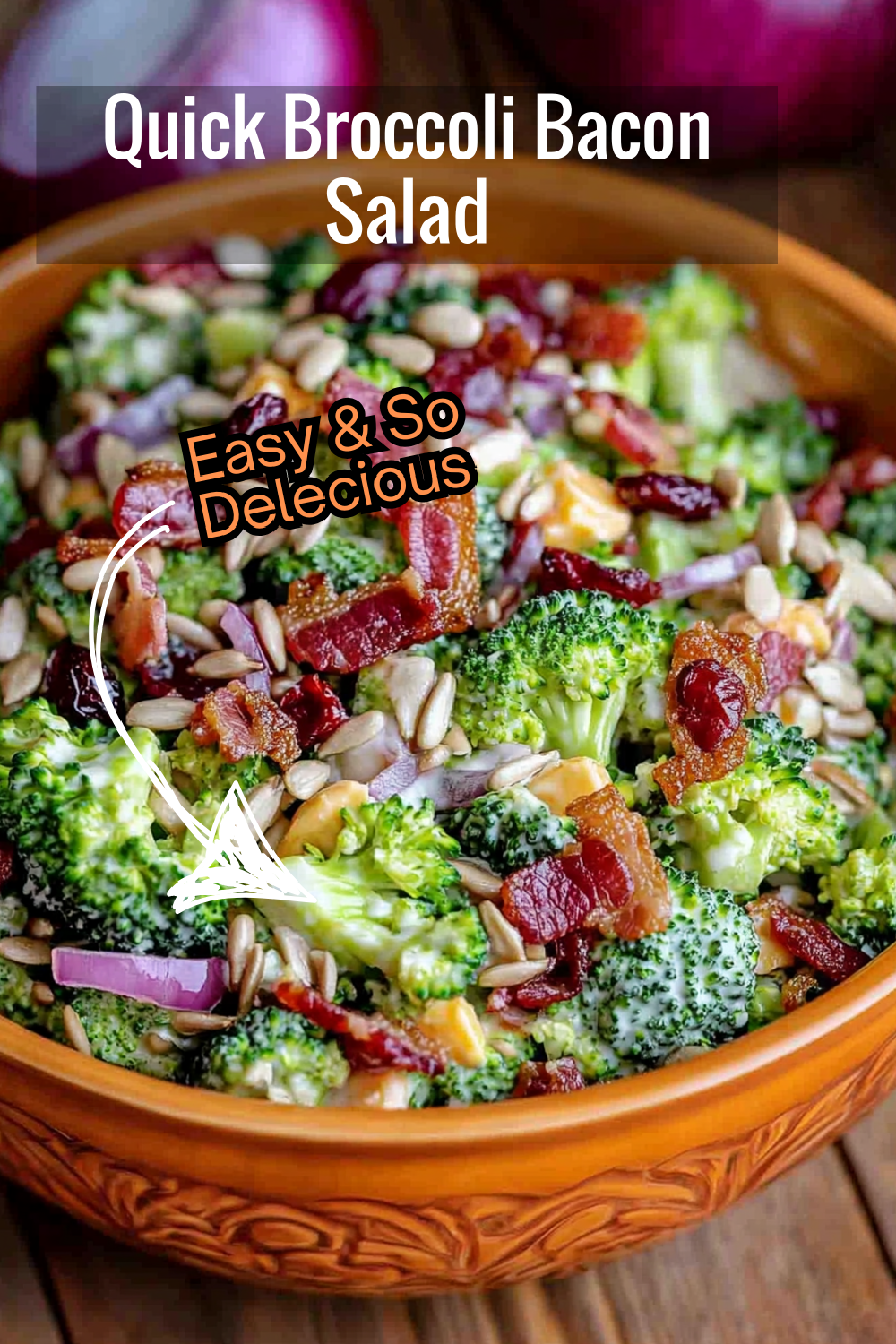 Need a quick side dish? This broccoli bacon salad brings flavor and crunch in under 15 minutes. Perfect for busy schedules!