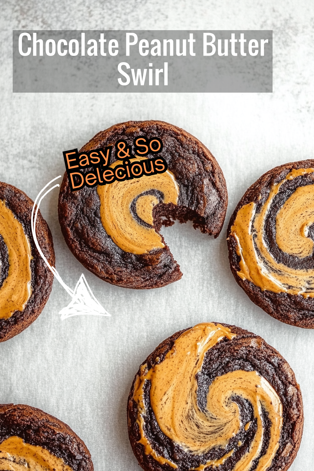 Discover the perfect blend of chocolate and peanut butter in these deliciously soft brownie swirl cookies. Perfect for dessert or an indulgent snack!