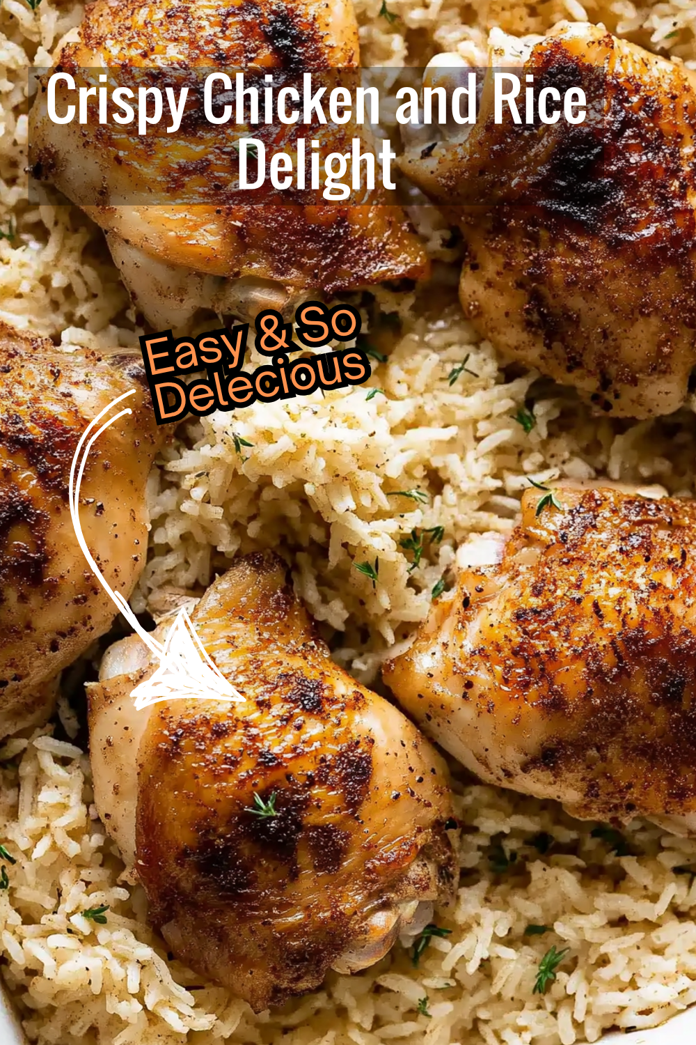 Treat yourself to this crispy oven-baked chicken and rice recipe! With a savory blend of spices, this dish is bursting with flavor in every bite.