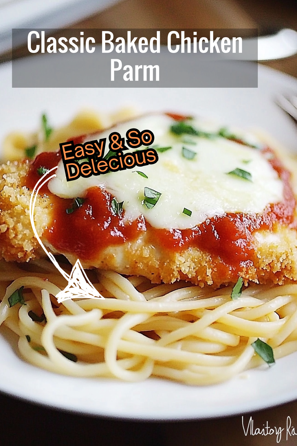 Enjoy a classic Italian dinner with this Baked Chicken Parmesan Recipe. With marinara, mozzarella, and a crispy Parmesan breading, this dish is perfect for any weeknight or special occasion!