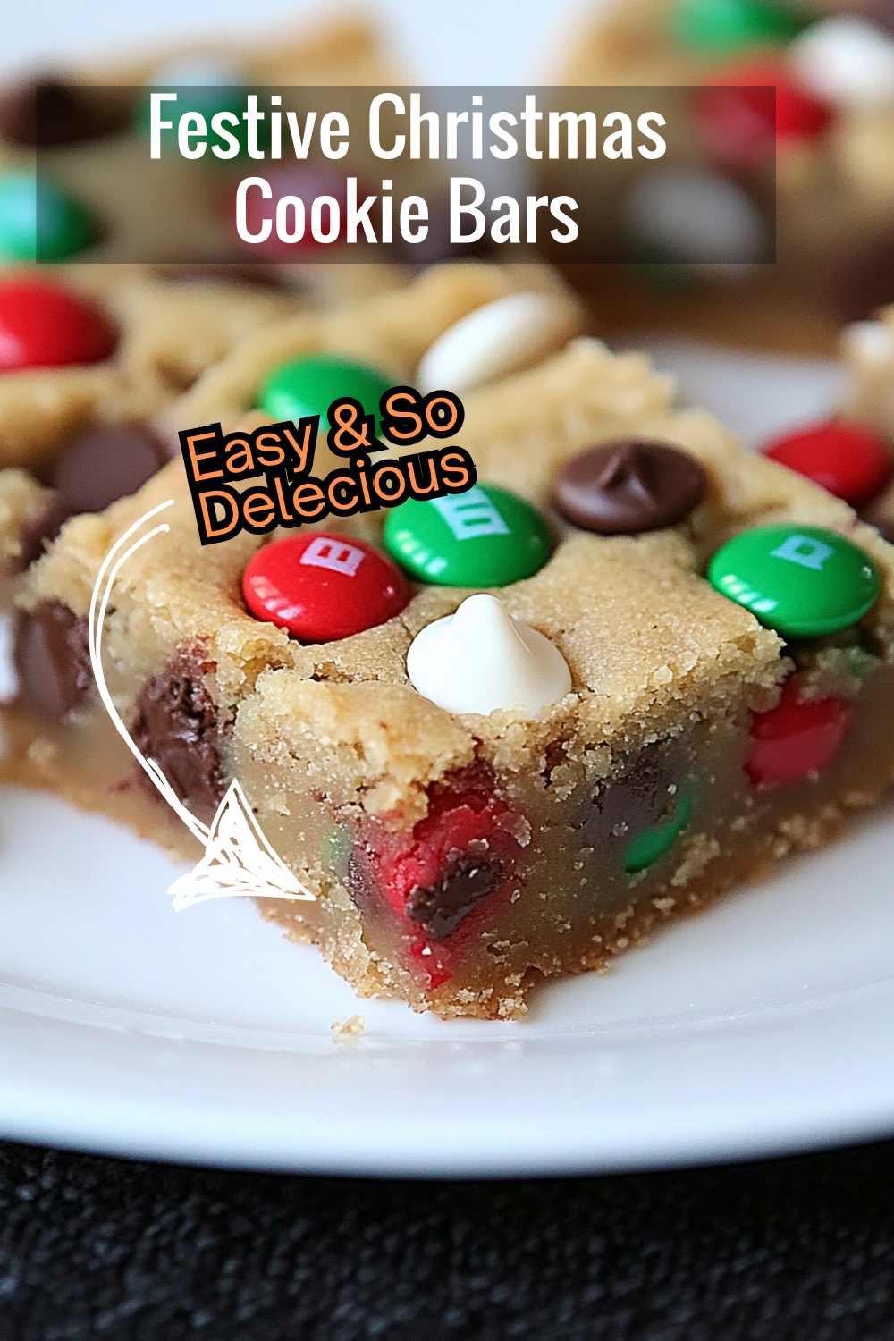 These festive M&M Christmas cookie bars are perfect for holiday gatherings! With a chewy center and crisp edges, they’re filled with red and green M&M’s and white chocolate chips for the ultimate holiday flavor.