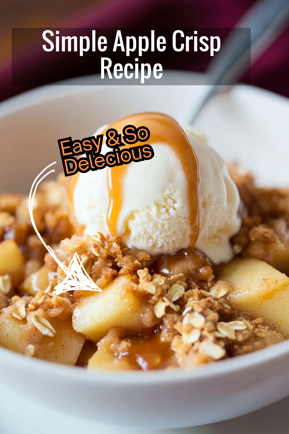 Enjoy this no-fuss apple crisp recipe, where juicy apples and a crunchy topping come together for the perfect fall dessert.