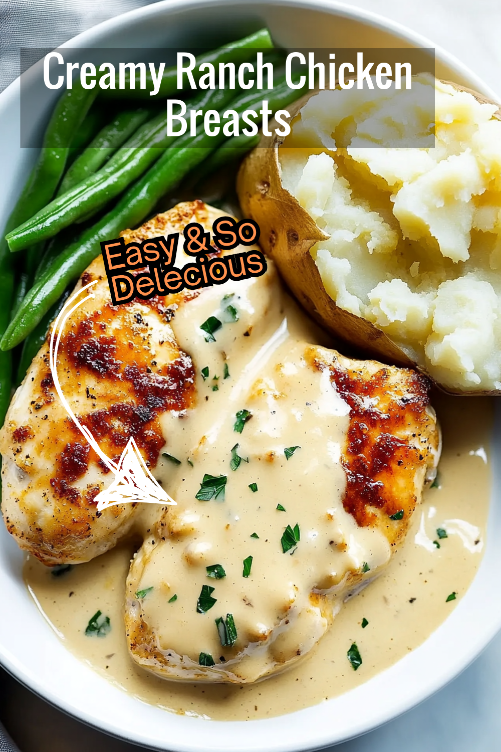 Indulge in the ultimate comfort food with this creamy ranch chicken breasts recipe. Perfectly seared chicken in a rich, savory sauce loaded with ranch flavor. Easy to make and even easier to love!