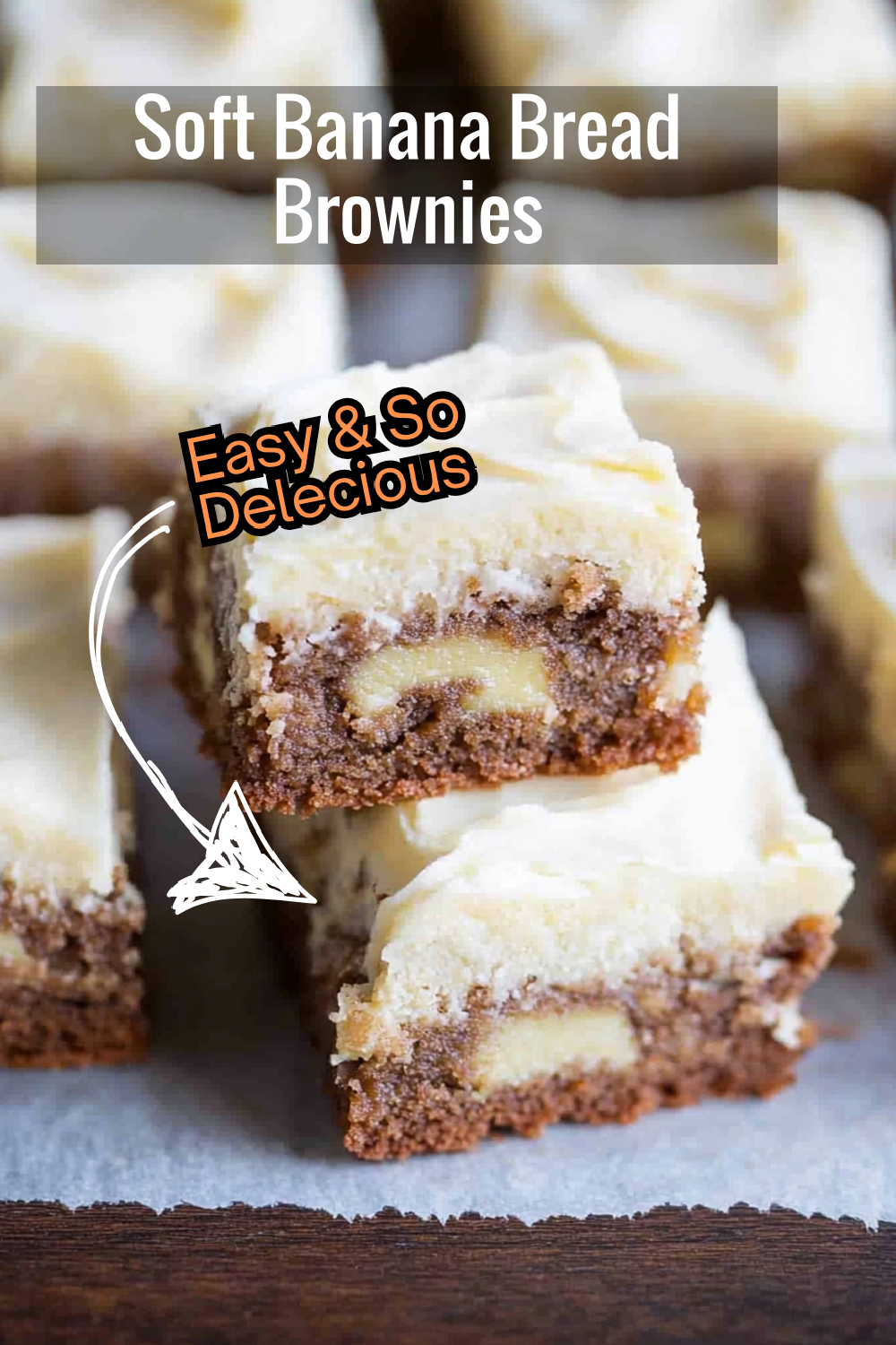 Soft, chewy, and loaded with banana flavor, these banana bread brownies are topped with a rich glaze for an extra indulgent bite. Try them today!