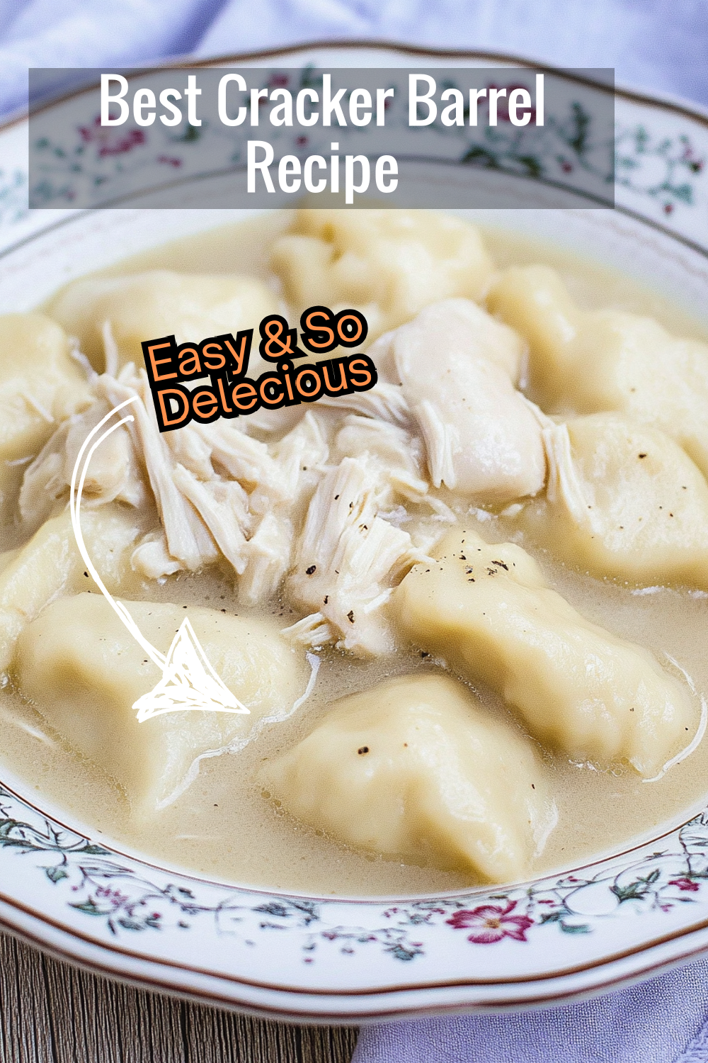 Learn the secret to making Cracker Barrel’s dumplings – tender, dense, and simmered to perfection in a creamy broth. Perfect for a cozy family dinner!