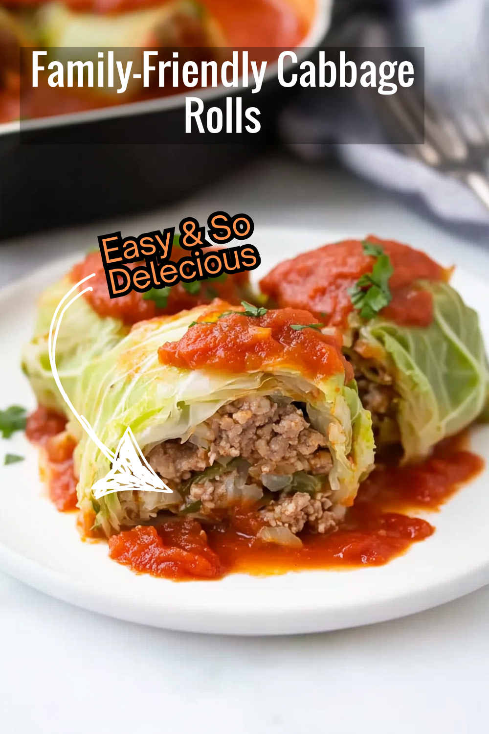 A family-friendly stuffed cabbage rolls recipe, perfect for gatherings or weeknight dinners, with a delicious beef and rice filling.