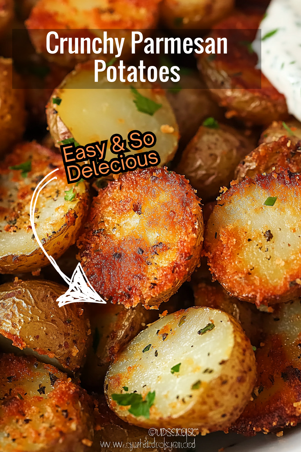 Make the crispiest Parmesan potatoes with this simple recipe! Garlic, oregano, and buttery goodness come together for a crave-worthy side dish. Perfect for any meal!