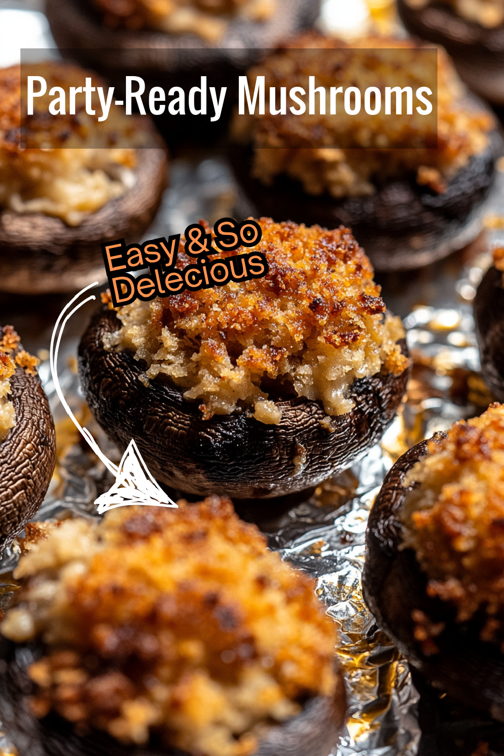 Ideal for entertaining, this stuffed mushrooms recipe delivers a savory filling made from garlic, breadcrumbs, and cheese in each perfect mushroom bite.