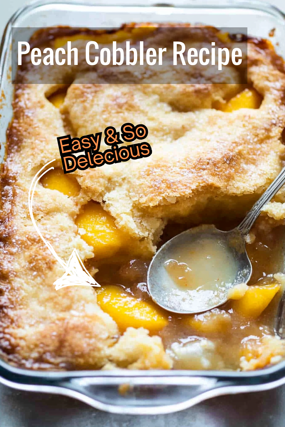 Want to make a classic dessert? This peach cobbler recipe is full of caramelized peaches and a buttery, crispy topping. So simple and delicious!