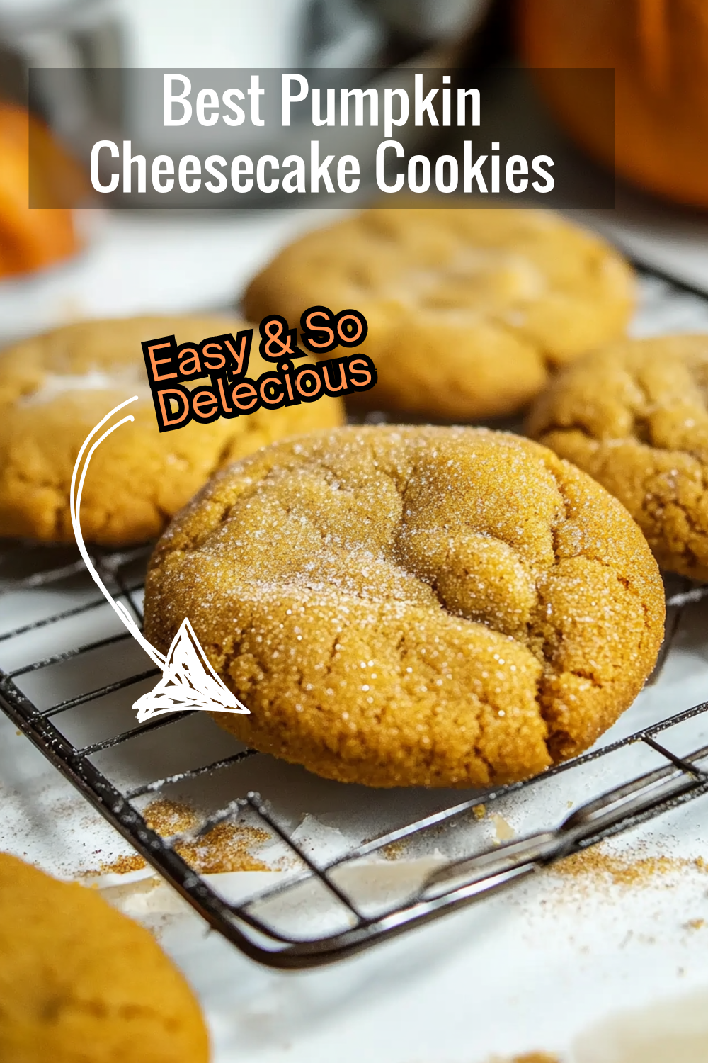 Enjoy these pumpkin cookies stuffed with cheesecake and coated in cinnamon sugar—a fall dessert that’s as easy to make as it is to eat!