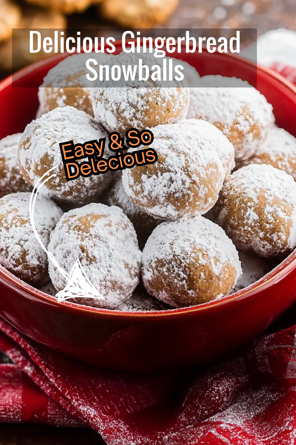 Gingerbread snowballs are the ultimate holiday cookie! Their warm spices, soft texture, and snowy sugar coating make them a seasonal must-have.