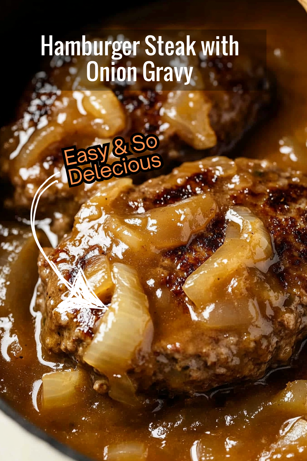 This comfort food classic features juicy hamburger steaks and onions bathed in a rich gravy. Perfect for a cozy family meal!