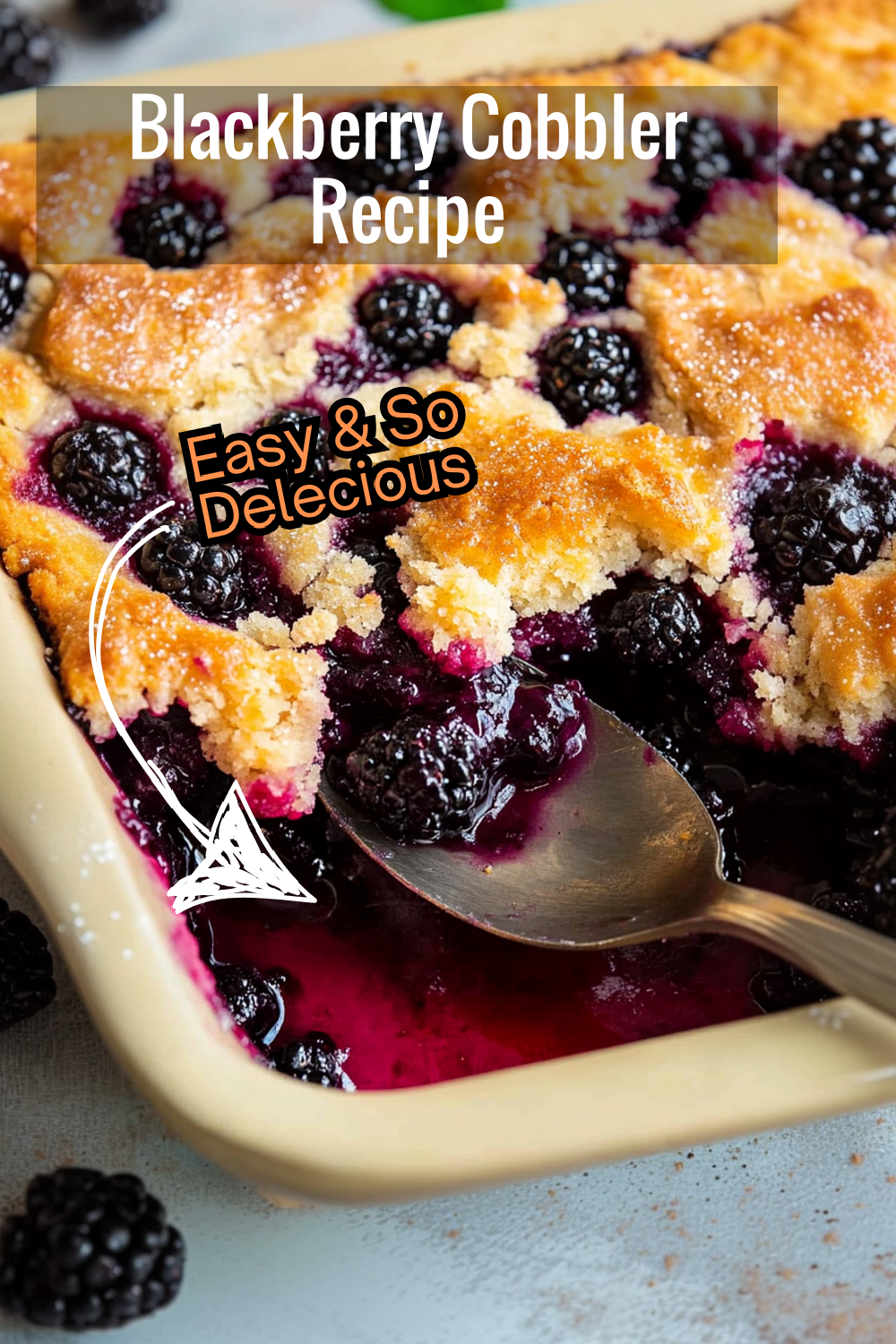 If you love cobbler, this blackberry version will be your new favorite! It’s bursting with flavor, thanks to plump blackberries and a perfectly crisp crust.