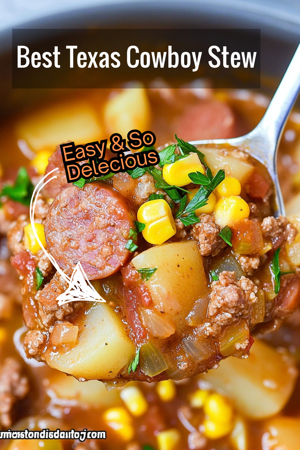 Discover the flavors of the Southwest with this hearty Texas Cowboy Stew. Loaded with sausage, ground beef, and sweet corn, it's a delicious way to warm up.