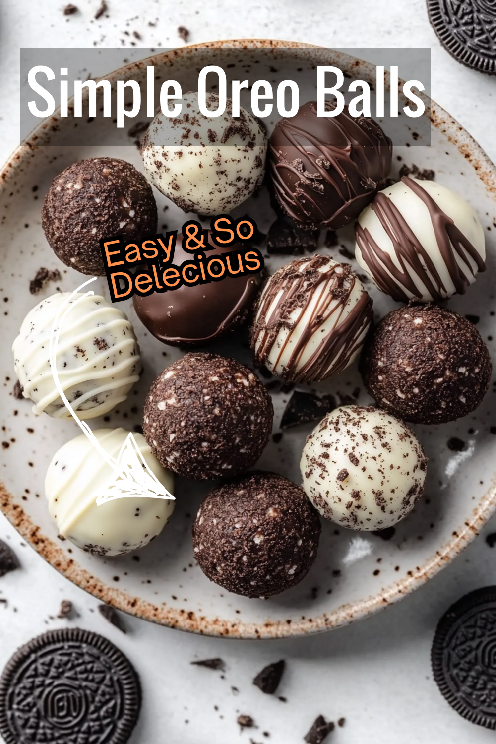 Create delicious Oreo balls with just three ingredients. Easy to make and even easier to enjoy!