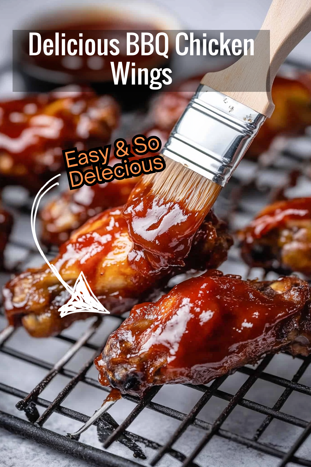 These oven-baked BBQ chicken wings are sticky, sweet, and incredibly tasty – a hit at any party!