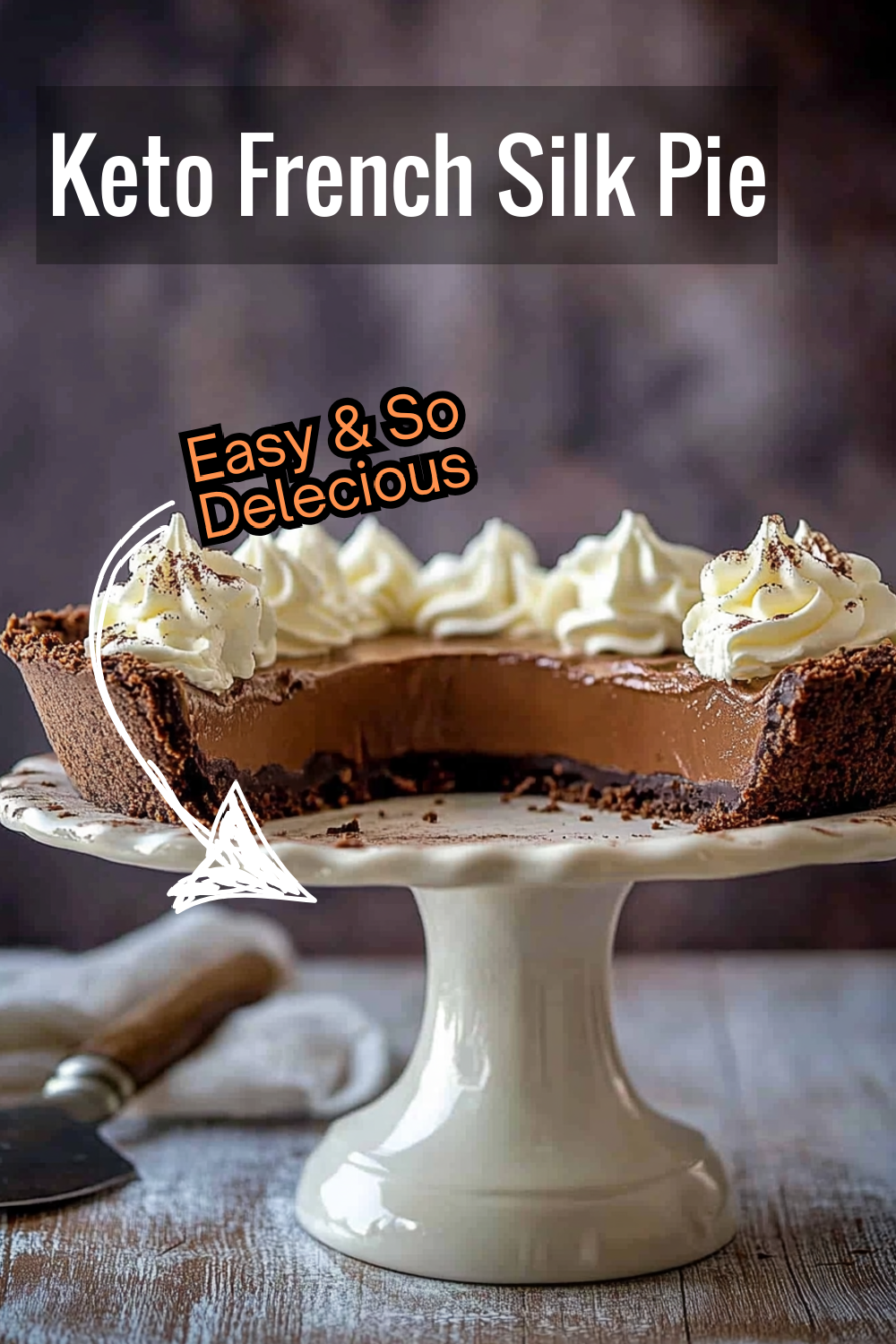 Rich dark chocolate meets creamy mousse in this keto French silk pie recipe. It’s the perfect balance of flavor and texture!