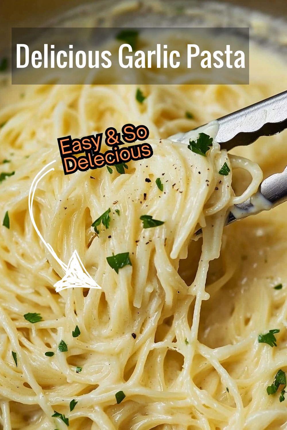 Skip the takeout and try this restaurant-quality garlic Parmesan pasta recipe at home. Creamy, garlicky, and deliciously cheesy!