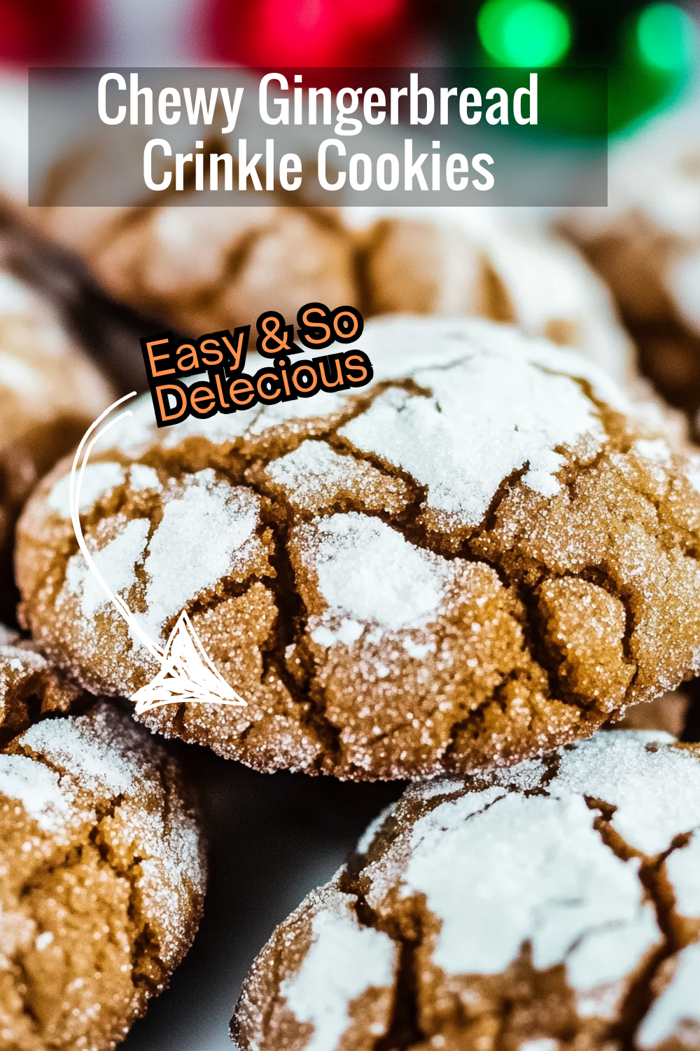 Indulge in these chewy gingerbread crinkle cookies, with a crackled top and a perfect balance of spices. An easy recipe that’s sure to become a family favorite!