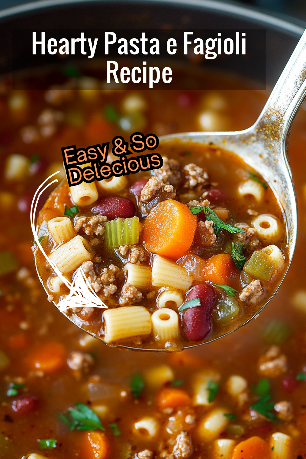 Recreate Olive Garden’s hearty Pasta e Fagioli soup with this easy recipe. It’s filled with ground beef, beans, and tender pasta in a rich tomato broth—just like the restaurant!