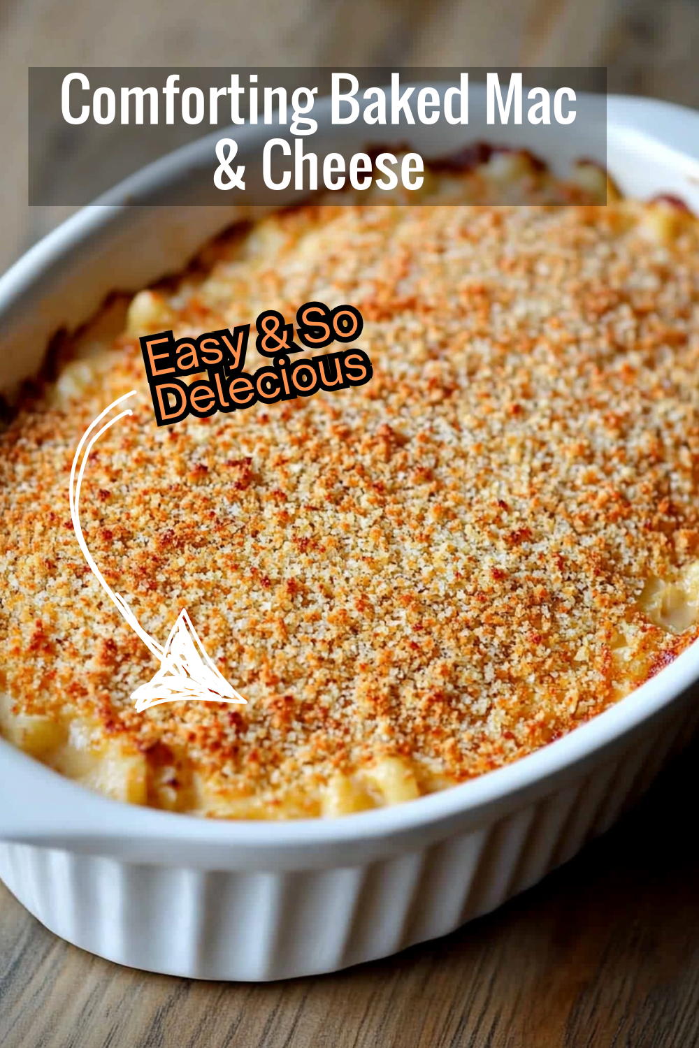 Serve up the ultimate comfort with baked mac and cheese that’s creamy inside and golden-crisp on top. Perfect for cozy nights in!