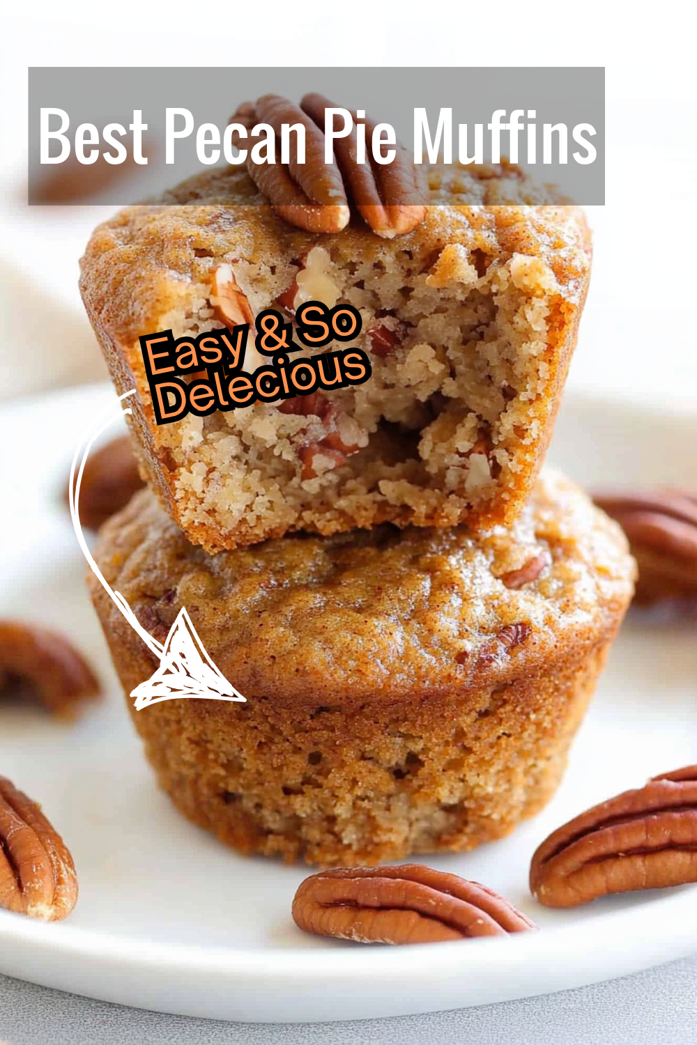 Discover the perfect balance of buttery sweetness and crunchy pecans in this pecan pie muffins recipe. A bite-sized twist on a classic dessert!