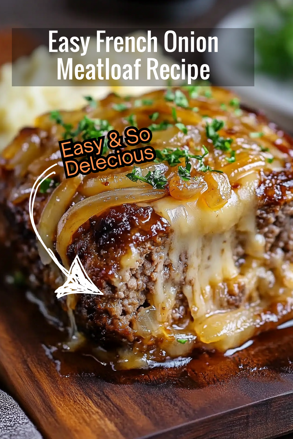 Looking for an easy weeknight dinner? This French onion meatloaf recipe is quick to make and packed with flavor thanks to caramelized onions and cheese.